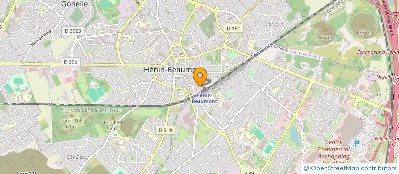 localisation de l'entreprise SCI LAENNEC à HENIN-BEAUMONT