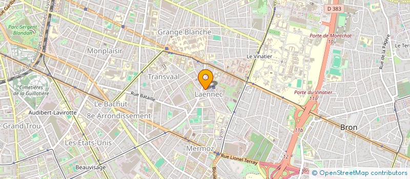 localisation de l'entreprise SCI LAENNEC  LYON