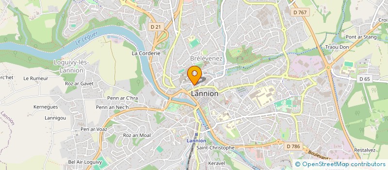 localisation de l'entreprise SCI  LAENNEC  LANNION