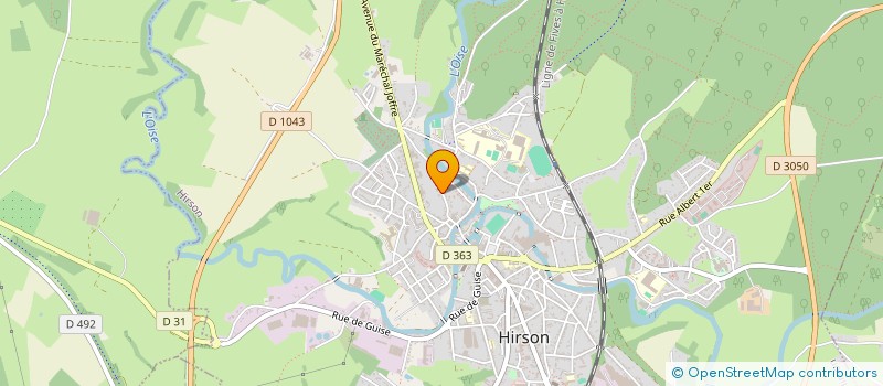 localisation de l'entreprise SCI LAENNEC  HIRSON