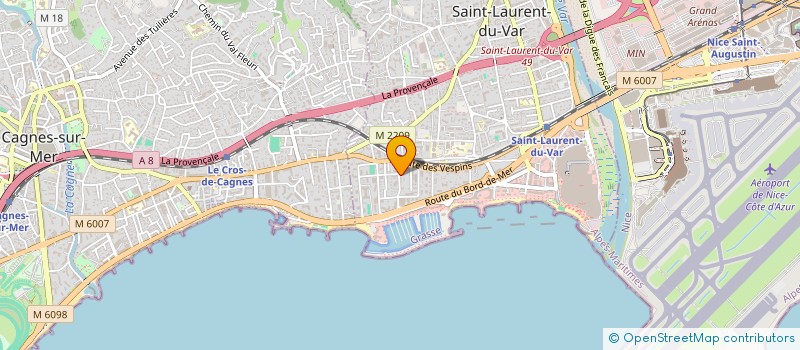 localisation de l'entreprise SCI LAESTE à SAINT-LAURENT-DU-VAR