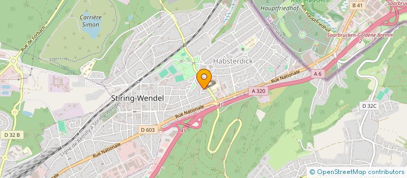 localisation de l'entreprise SCI LAETI  STIRING-WENDEL