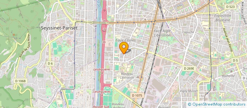 localisation de l'entreprise SCI LAETIDY à GRENOBLE