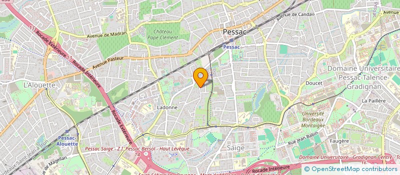 localisation de l'entreprise SCI LAETILISE  PESSAC