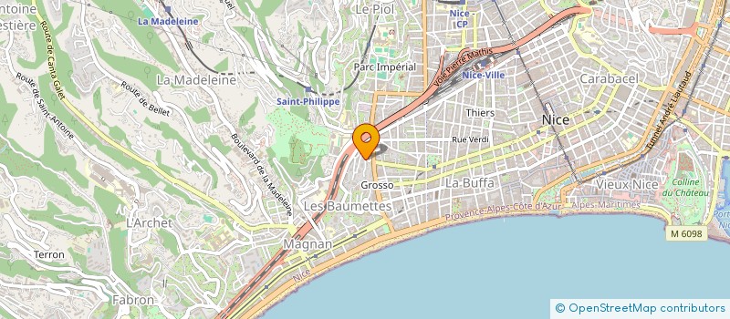 localisation de l'entreprise SCI LAETINDIA à NICE