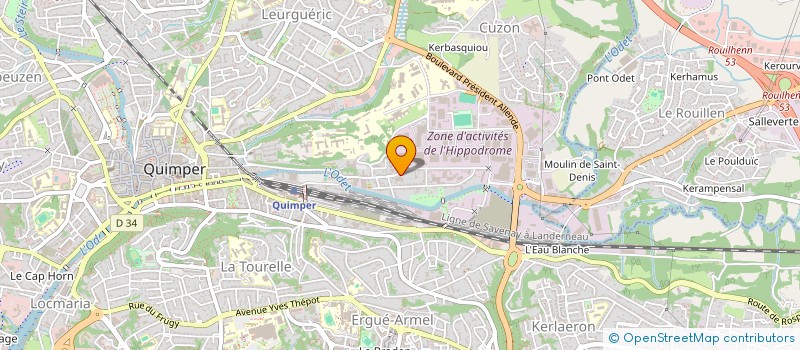 localisation de l'entreprise SCI LAETIPIERRE  QUIMPER