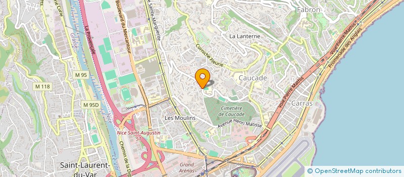 localisation de l'entreprise SCI LAETITIA à NICE