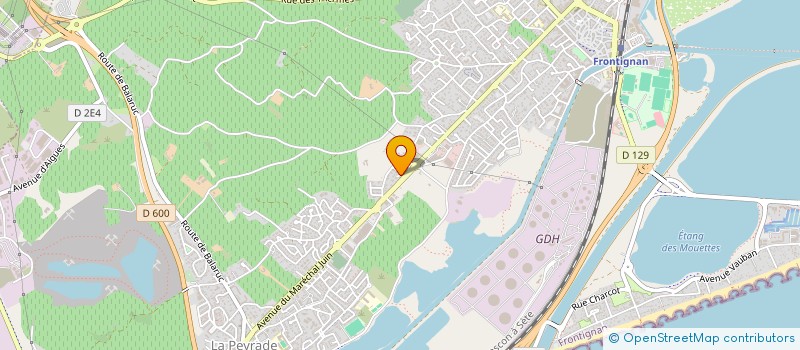 localisation de l'entreprise SCI LAETITIA à FRONTIGNAN