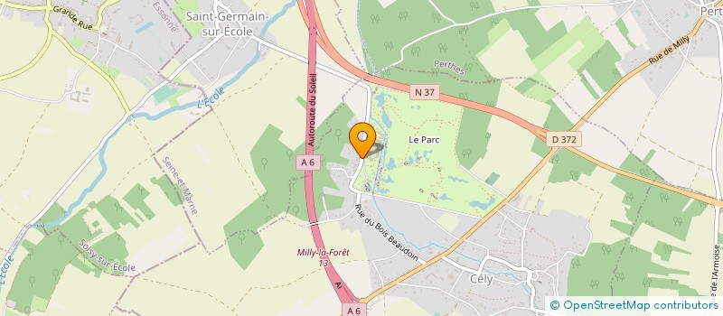 localisation de l'entreprise SCI LAETITIA  CELY