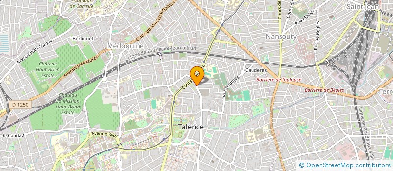 localisation de l'entreprise SCI LAETITIA  TALENCE