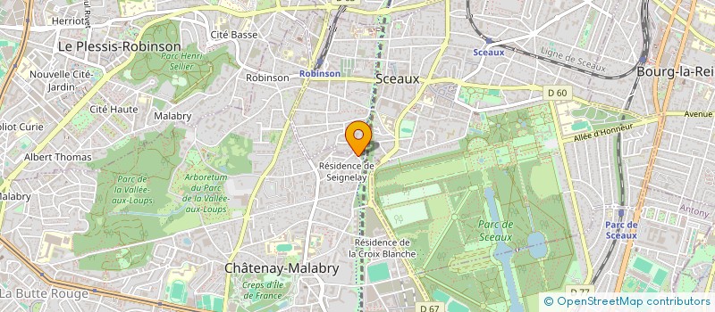 localisation de l'entreprise SCI LAETITIEN à SCEAUX