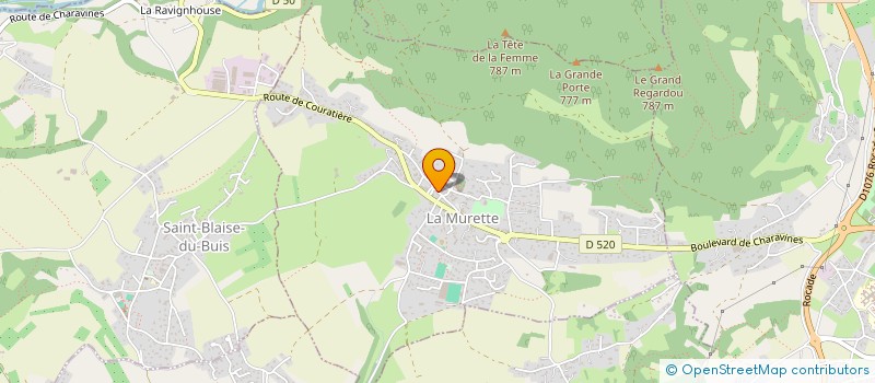 localisation de l'entreprise SCI LAETIVA  LA MURETTE