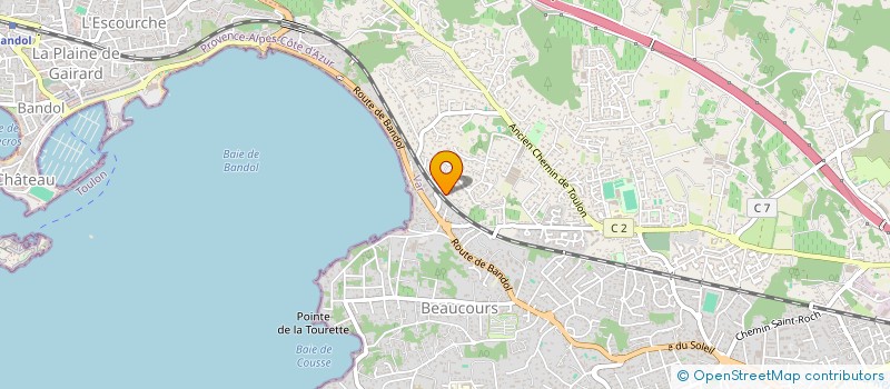 localisation de l'entreprise SCI LAETIZIA à SANARY-SUR-MER