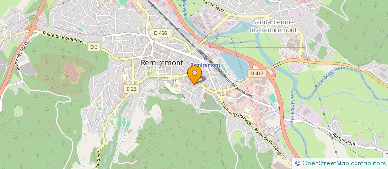 localisation de l'entreprise SCI LAFAB  REMIREMONT