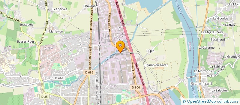 localisation de l'entreprise SCI LAFACORA  ARNAS