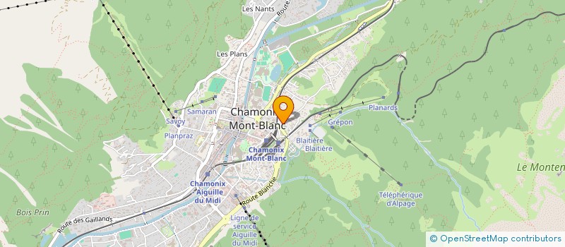 localisation de l'entreprise SCI LAFARGE à CHAMONIX-MONT-BLANC