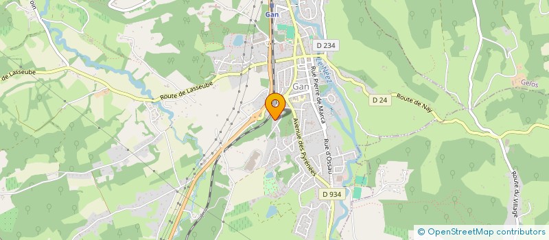 localisation de l'entreprise SCI LAFARGUE CF  GAN