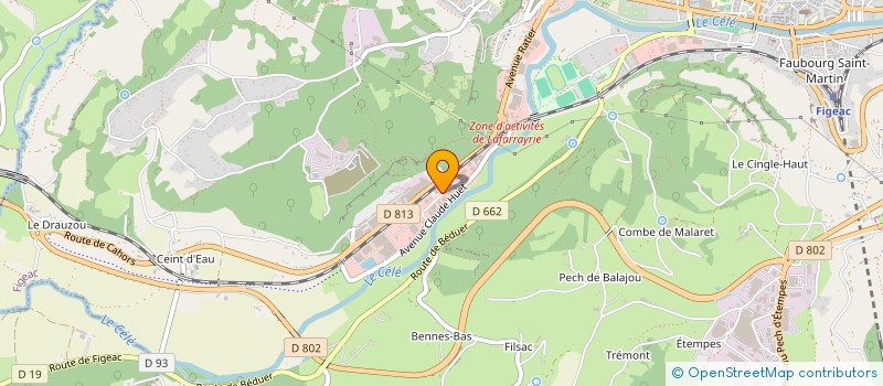 localisation de l'entreprise SCI LAFARRAYRIE  FIGEAC