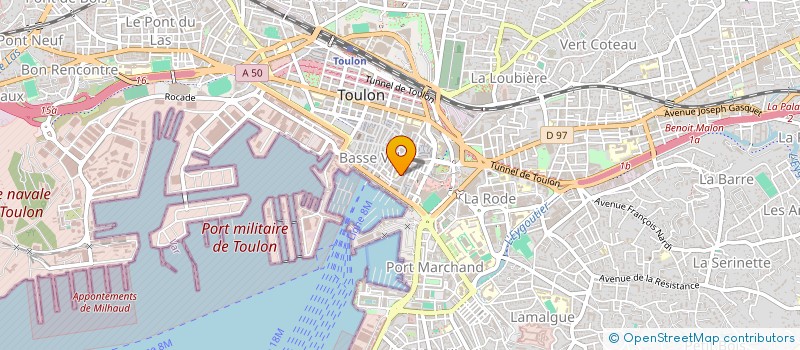 localisation de l'entreprise SCI LAFAYETTE  TOULON