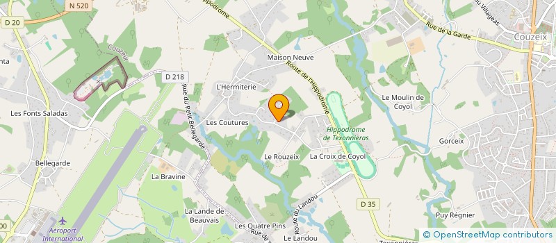 localisation de l'entreprise SCI LAFAYETTE à COUZEIX