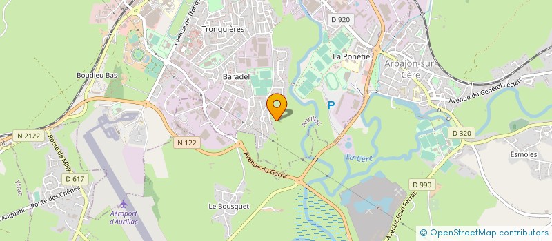 localisation de l'entreprise SCI LAFAYSSE THOMAS à AURILLAC