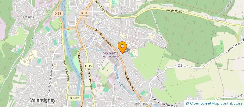 localisation de l'entreprise SCI LAFDY  AUDINCOURT