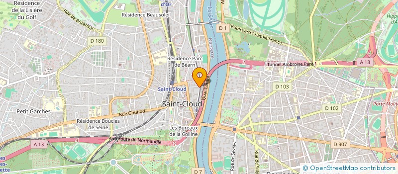 localisation de l'entreprise SCI LAFE 1 à SAINT-CLOUD