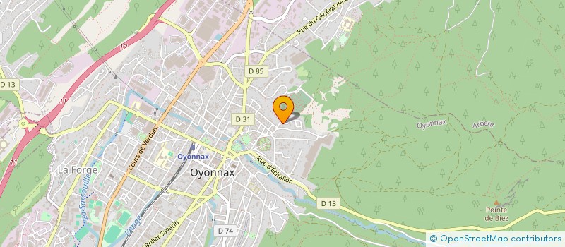 localisation de l'entreprise SCI LAFEFOLETE à OYONNAX
