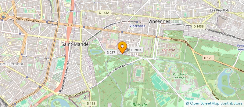 localisation de l'entreprise SCI LAFERIBEL à VINCENNES