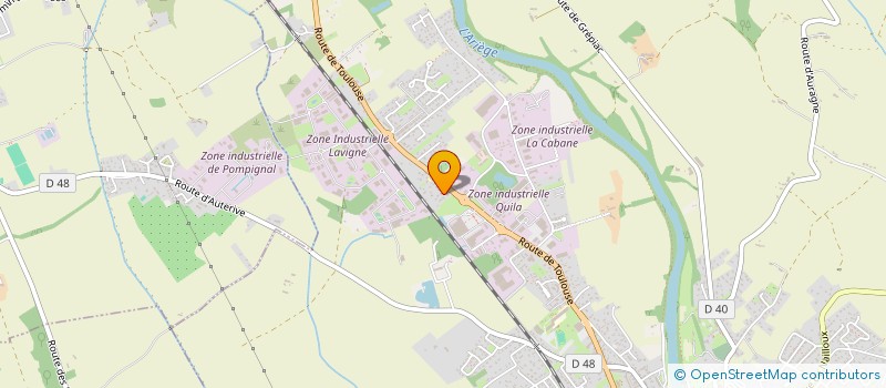 localisation de l'entreprise SCI LAFFER  AUTERIVE