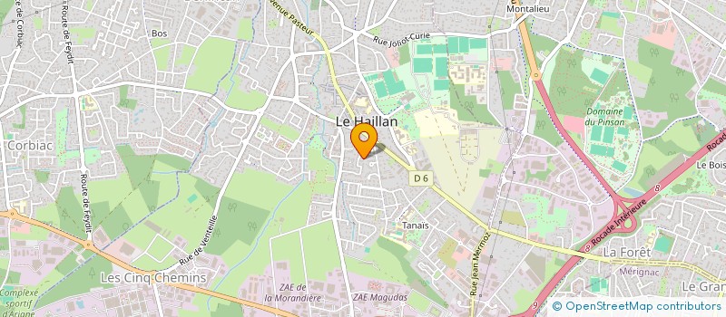 localisation de l'entreprise SCI LAFFERRIERE  LE HAILLAN