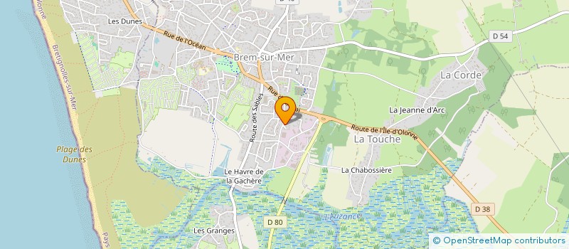 localisation de l'entreprise SCI LAFFITTE à BREM-SUR-MER