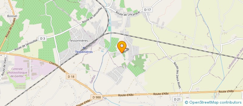 localisation de l'entreprise SCI LAFFITTE  SENOUILLAC