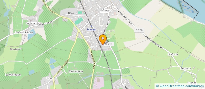 localisation de l'entreprise SCI LAFFONT  MACAU