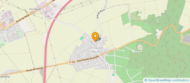 localisation de l'entreprise SCI LAFH INVEST  CERNAY-LES-REIMS