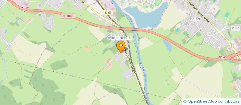 localisation de l'entreprise SCI LAFIRRAILLEUSE  WADELINCOURT