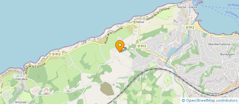 localisation de l'entreprise SCI LAFITTE  URRUGNE