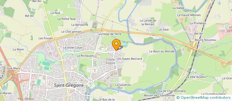localisation de l'entreprise SCI LAFOME  SAINT-GREGOIRE