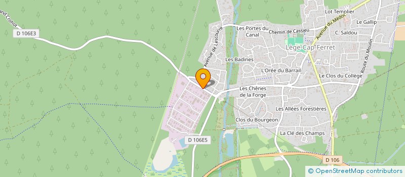 localisation de l'entreprise SCI LAFON à LEGE-CAP-FERRET