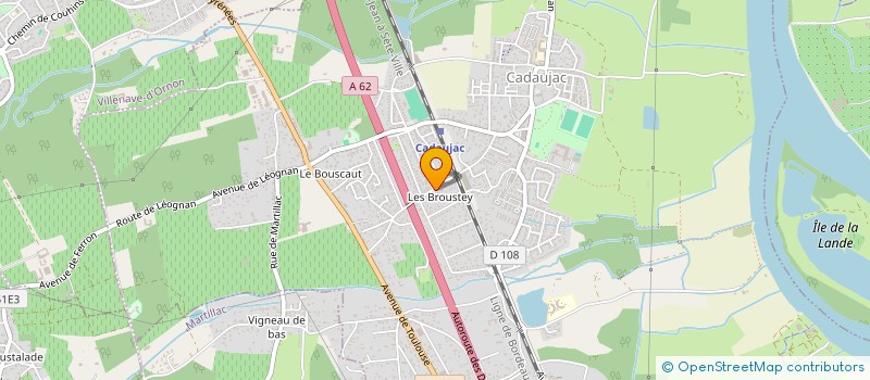 localisation de l'entreprise SCI LAFON  CADAUJAC