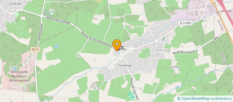 localisation de l'entreprise SCI LAFON SALANON  MARTILLAC