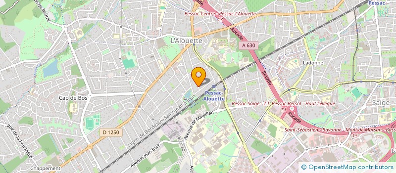 localisation de l'entreprise SCI LAFONTAIGNAN  PESSAC