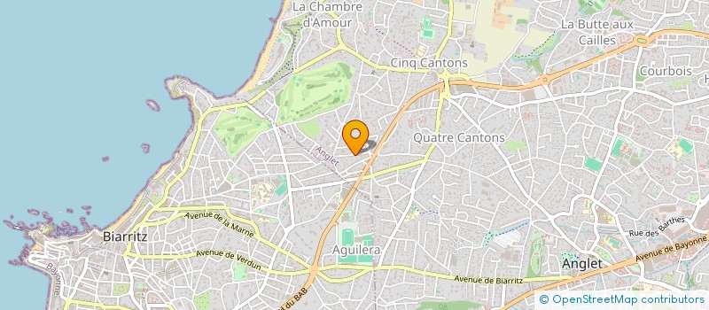 localisation de l'entreprise SCI LAFONTAINE  ANGLET