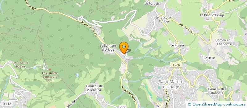 localisation de l'entreprise SCI LAFONTAINE  SAINT-MARTIN-D'URIAGE
