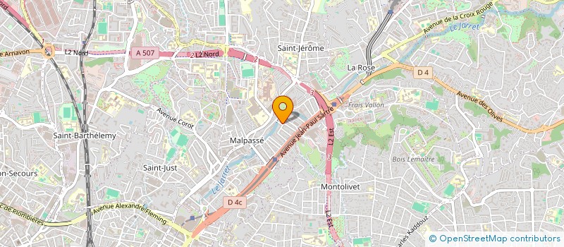 localisation de l'entreprise SCI LAFONTAINE à MARSEILLE