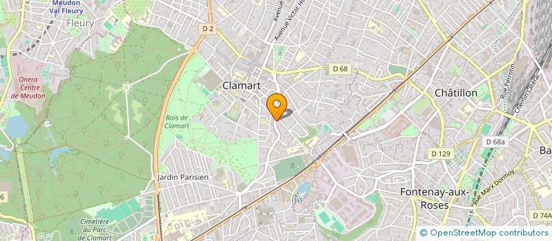 localisation de l'entreprise SCI LAFONTAINE à CLAMART
