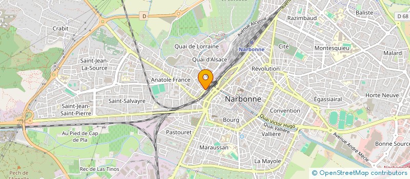 localisation de l'entreprise SCI LAFUENTE à NARBONNE