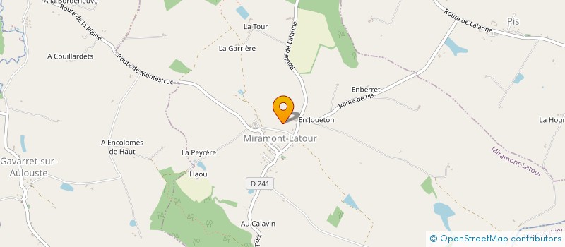 localisation de l'entreprise SCI LAFUMAT  MIRAMONT-LATOUR