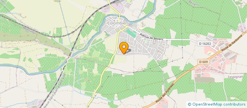 localisation de l'entreprise SCI LAGA à COLOMBIERS