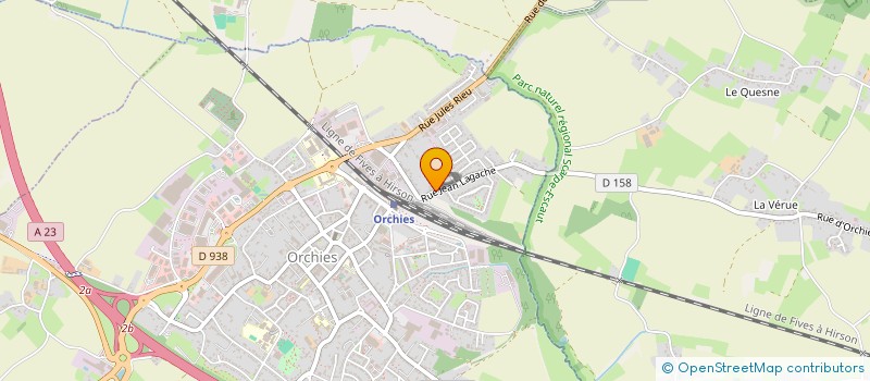 localisation de l'entreprise SCI LAGACHE  ORCHIES